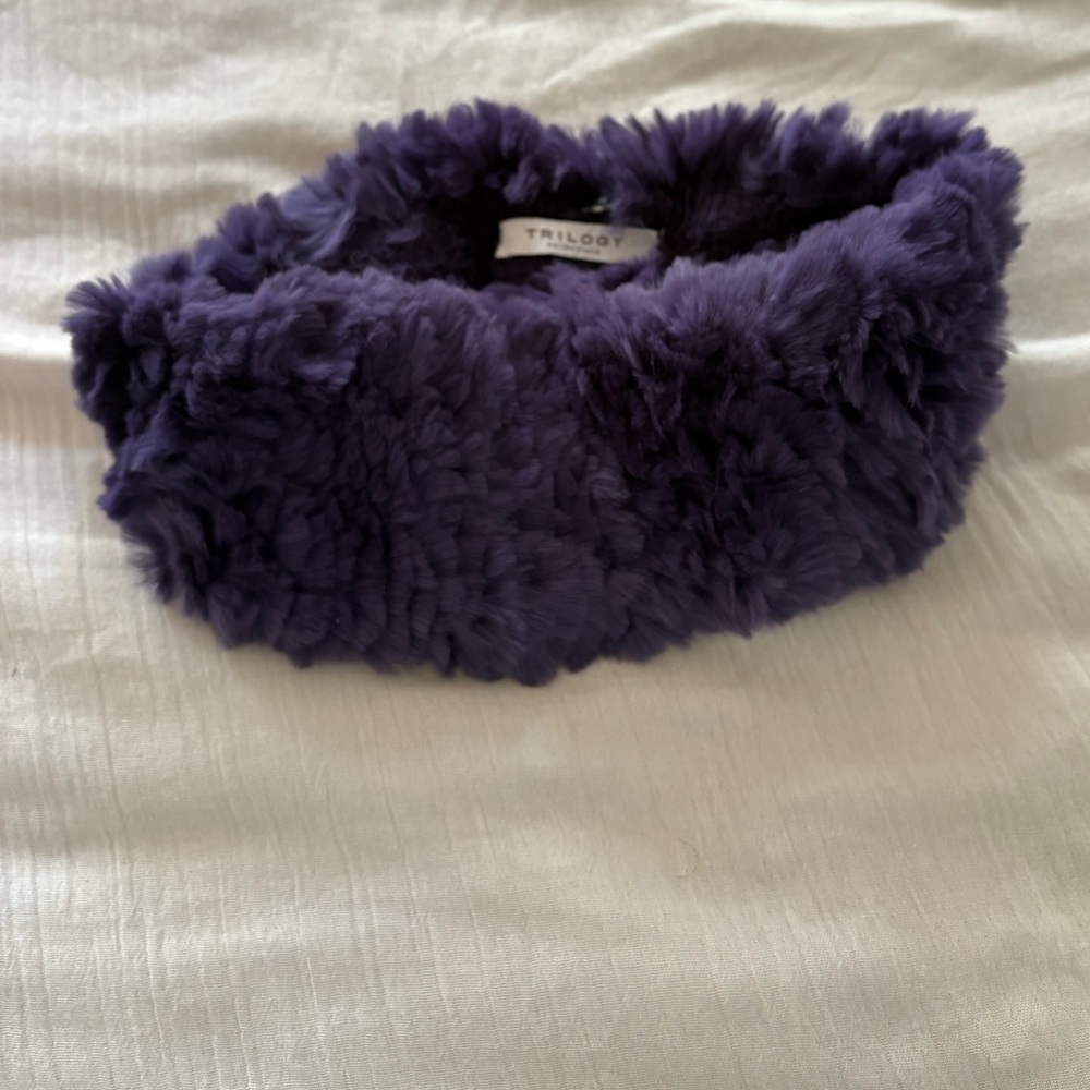 Trilogy Purple Fur Headband